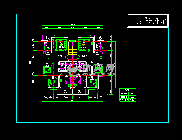 多层住宅20种cad户型图