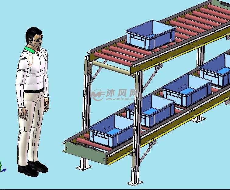 无动力滚筒货架