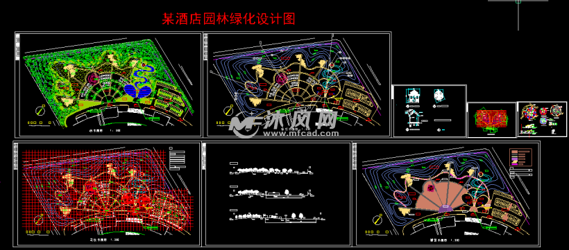 某酒店园林绿化设计图 - autocad其他类别图纸 - 沐风