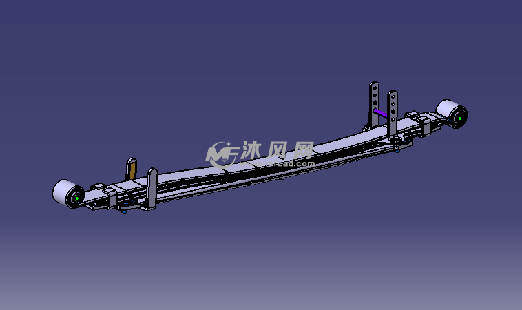 汽车钢板弹簧模型