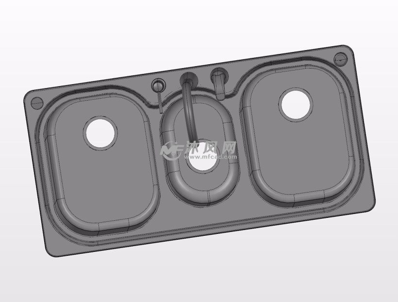 厨房的3缸水槽设计