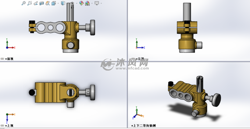 可调连接组件设计模型