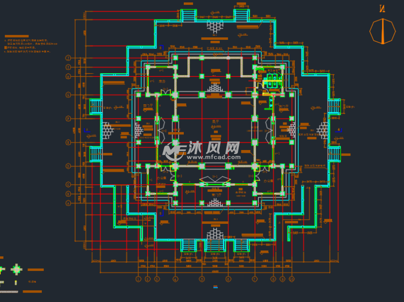 刘氏宗祠建筑设计方案图纸