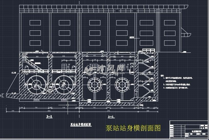 水利枢纽泵站cad图集