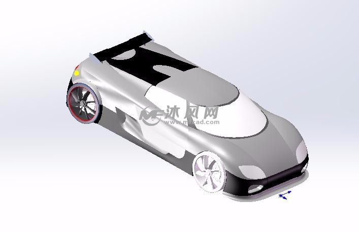 跑车三维模型图纸