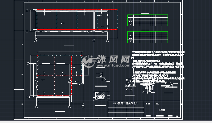断路器柜系统主接线图 - AutoCAD电气原理图纸