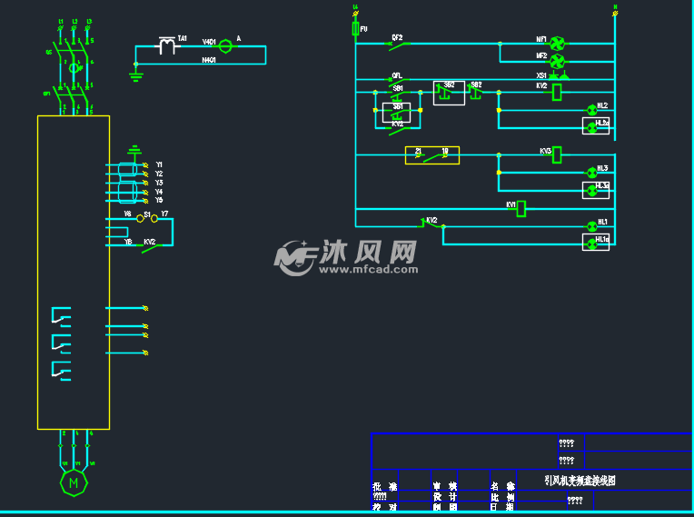某地供热锅炉房电气仪表配电设计图纸 - AutoC