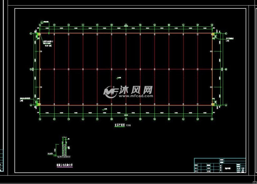 单层钢结构物流中心(厂房)设计施工图