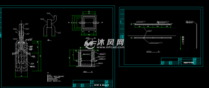 路灯接线井及接地机组布置图
