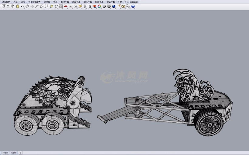 《铁甲雄心》冰火家族机器人系列 - 玩具公仔 
