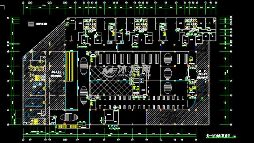 商业消防改造工程图纸 - cad购物中心、超市全