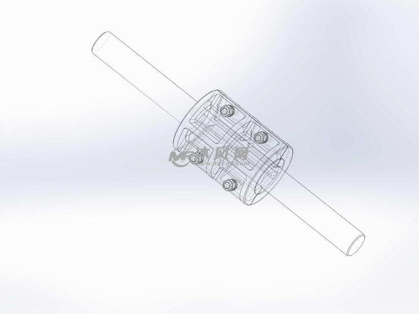 对开式平键圆筒联轴器附工程图