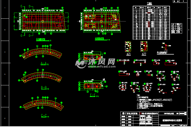 小直径盾构机管片模具图纸-环宽800mm