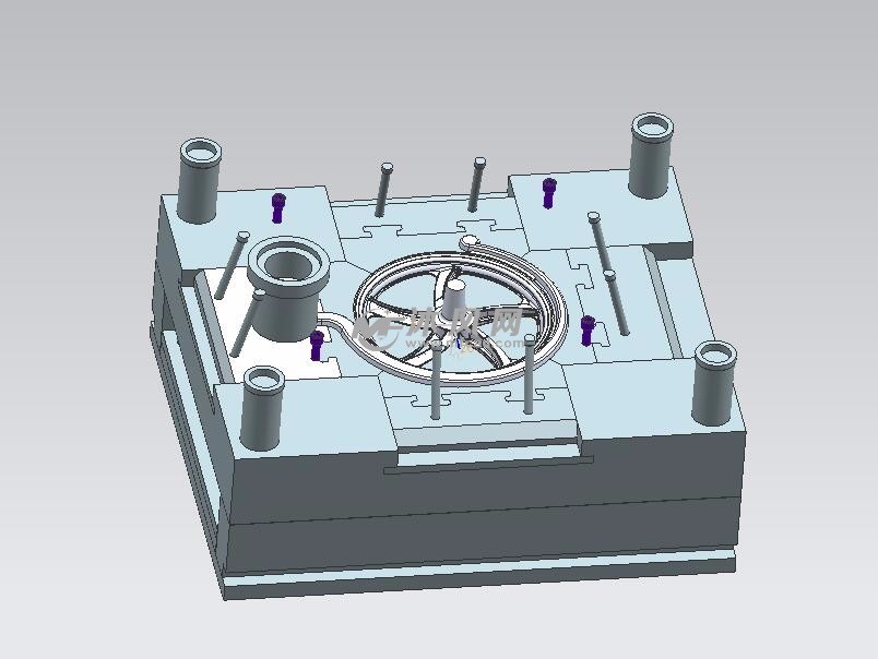 前轮毂压铸模具设计【带三维图】 - 模具(塑料