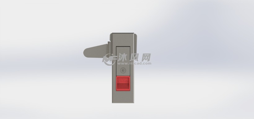 电气柜锁三维模型 - 小五金模型 - 沐风网