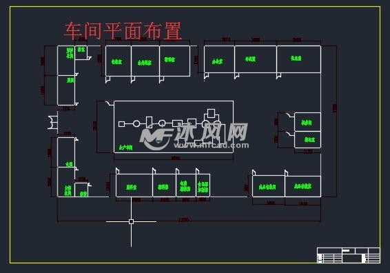 魔芋粉食品生产工艺及工厂设计 - AutoCAD厂区