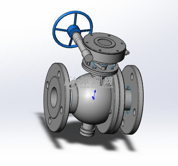 球阀三维图纸 - 阀体图纸 - 沐风网