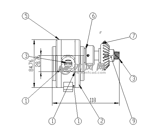 齿轮泵三维图以及CAD图 - 通用设备 - 沐风网