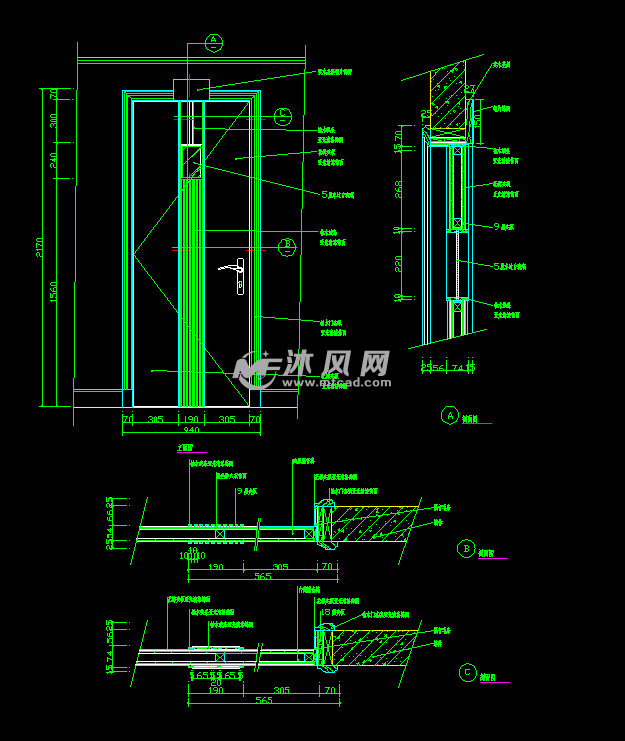 各式门立面