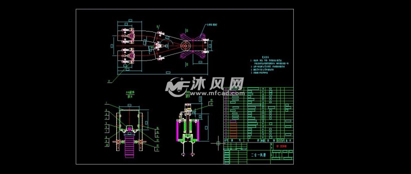 饮料生产线空瓶输送线送瓶风道技术图纸 - 输送