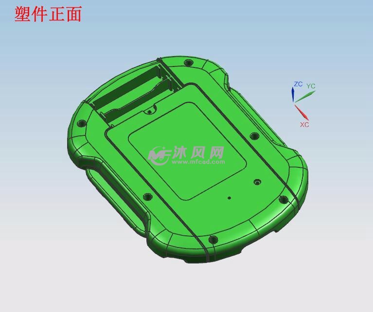 游戏机下盖塑料注塑模具设计【三维ug】