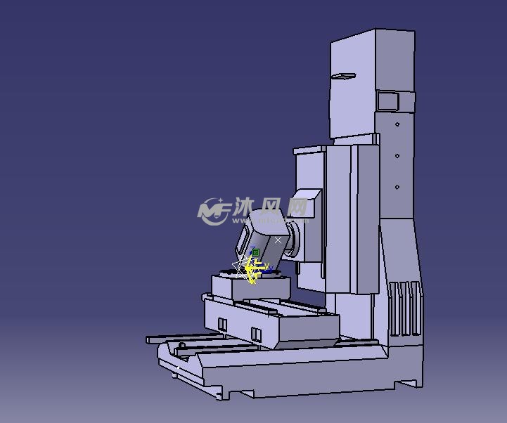 简易5轴数控机床三维模型