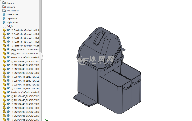 自动排序垃圾桶 - 办公用品 - 沐风网
