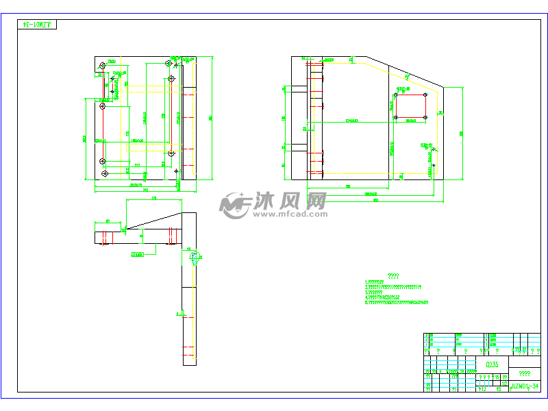 铰链式钻夹具工艺装配与设计工艺反射-模板规划膜镀图纸国外图片