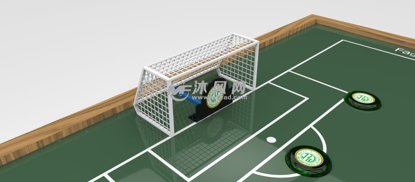 按钮足球场模型 - 运动器材 - 沐风网