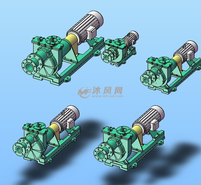 (ZBF型)高性能氟塑料自吸泵模型全集 5种规格