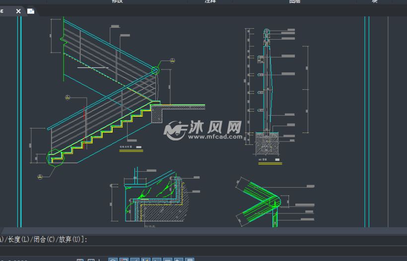 楼梯CAD设计图 - cad楼梯结构图纸下载,免费楼