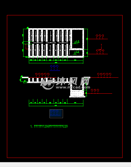 深基坑开挖施工现场平面布置图 - AutoCAD地基