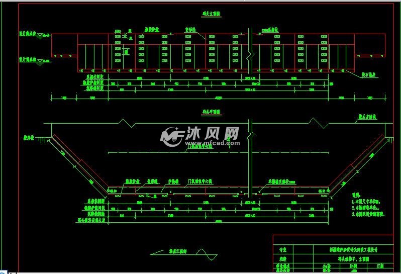 汤源港件杂货码头建设工程设计 - cad机场、码