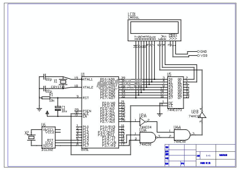 单片机电子日历设计 - PLC单片机电气控制