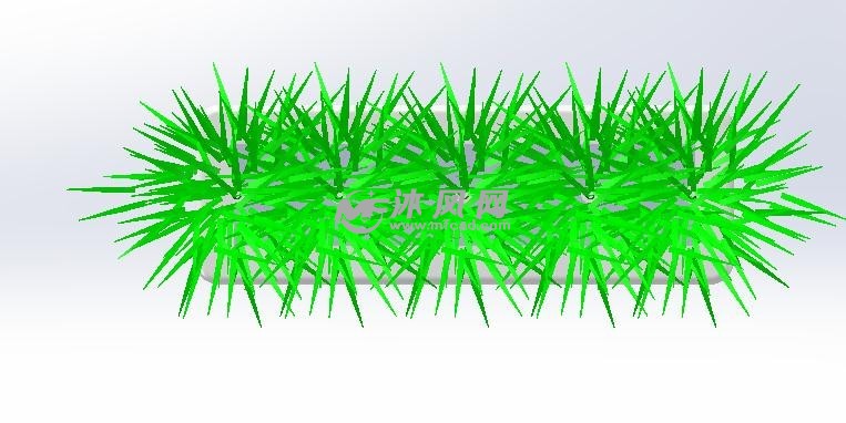 竹子三维模型俯视图