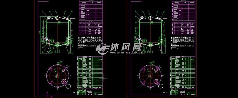 炼乳前处理生产线技术图纸 - 食品机械 - 沐风网