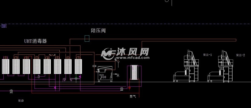 乳制品生产线工艺流程图 - 食品机械 - 沐风网