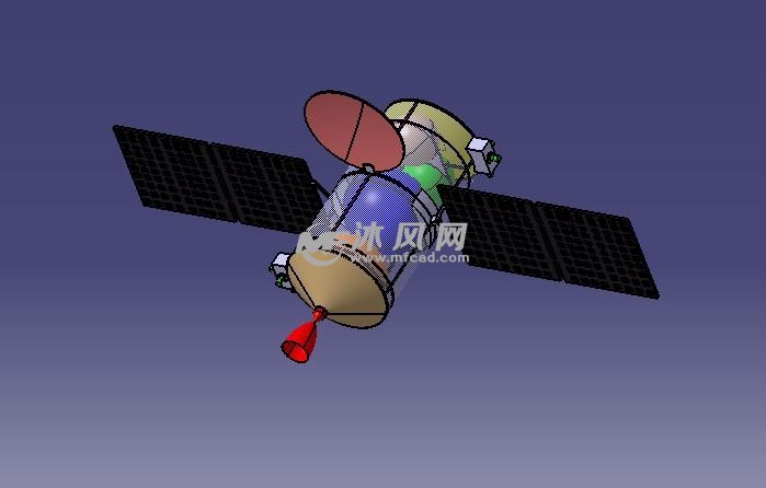 卫星三维模型图纸