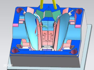 视频电话机壳注塑模具 - 家电类模具图纸下载