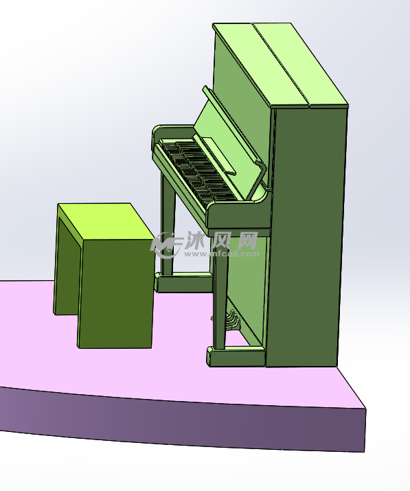 钢琴设计模型图