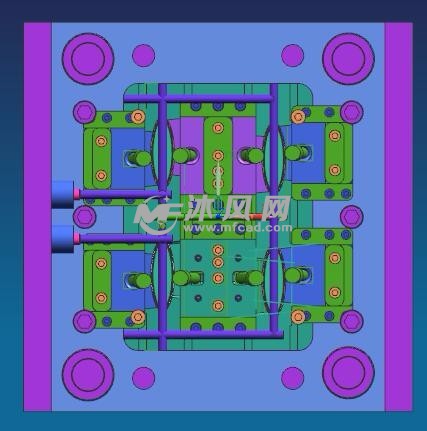 冰箱铭牌图纸卡扣注塑模具-家电类模具图纸下说明减速器国产图片