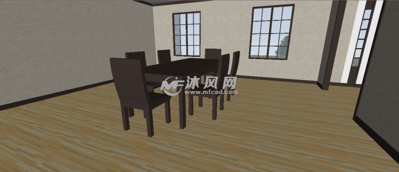 乡村别墅sketchup设计模型 - sketchup建筑模型