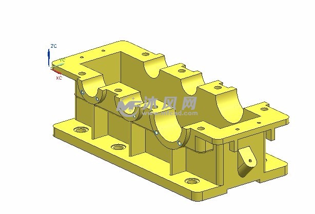 二级直齿轮减速器ug三维模型 - 机械设备 - 沐风