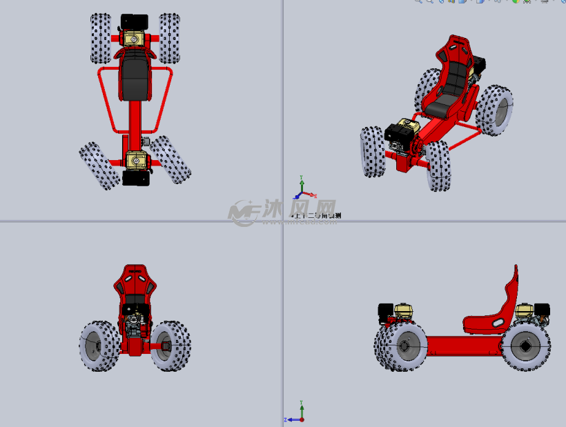 迷你f1赛车玩具模型 - 玩具公仔图纸 - 沐风网