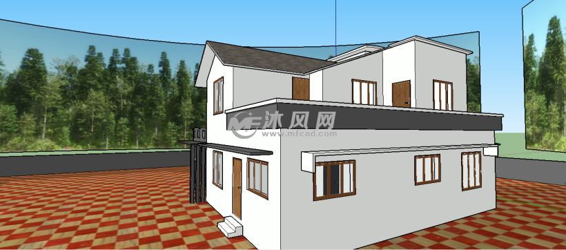 沈阳三台子杏林山庄别墅模型