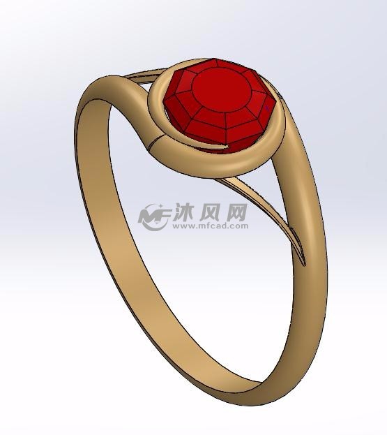 女生戒指三维模型