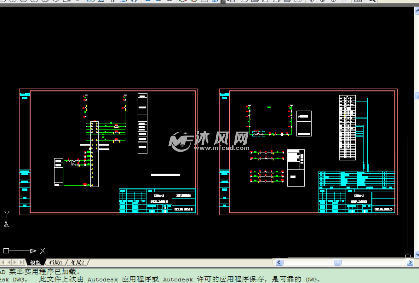 某火电厂10KV输煤高压柜电气原理图纸CAD套