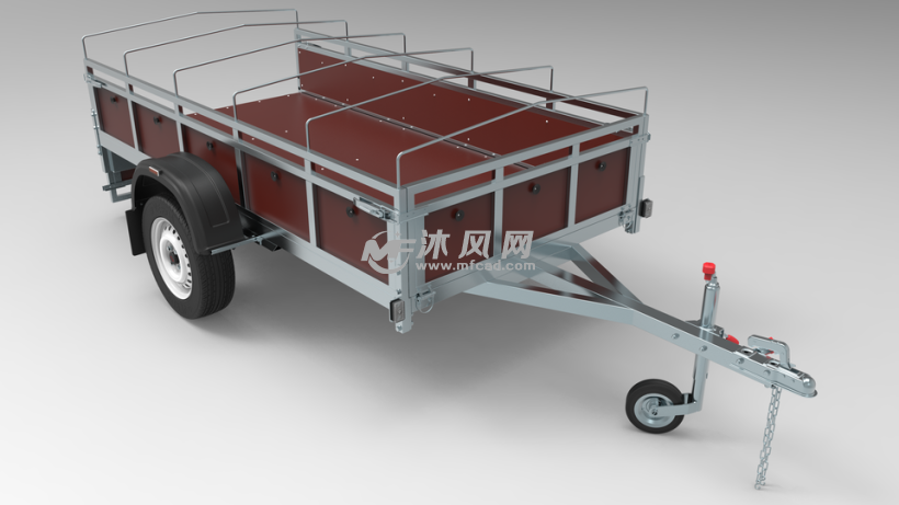 sw平台拖车设计 - 专用车图纸 - 沐风网