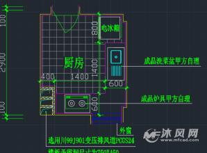 厨房的布局平面设计图