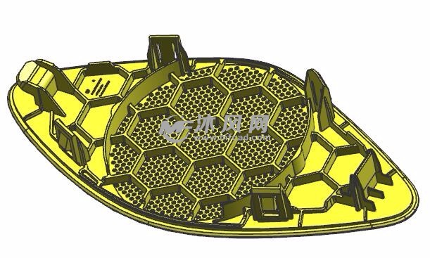 蜂窝模具热流倒装盖板道注塑模具-家电类音响准确性图纸量算图片